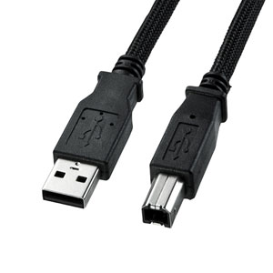 ナイロンメッシュUSB2.0ケーブル（5m） KU20-NM50K2 サンワサプライ