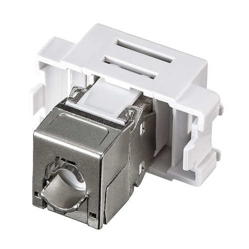 キーストンジャック（CAT6A・JIS対応・ホワイト） LA-FP-MJ7