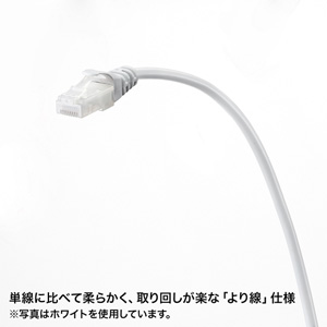 ツメ折れ防止LANケーブル（Cat5e・7m・イエロー） LA-Y5TS-07Y サンワサプライ