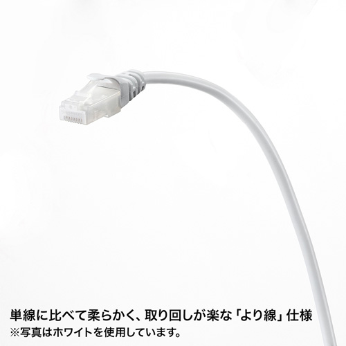 ツメ折れ防止LANケーブル（Cat5e・7m・イエロー） LA-Y5TS-07Y サンワサプライ