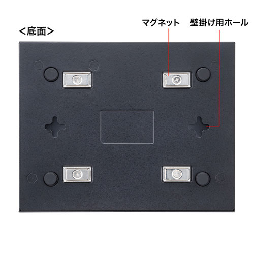 2.5G対応 スイッチングハブ（5ポート・マグネット付き）