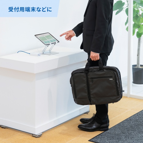 タイプC変換アダプタ（PoE・USB・PD・60W・USB・ネットワーク通信対応・100Mbps・受付・POSシステム） LAN-ADPOEC サンワサプライ