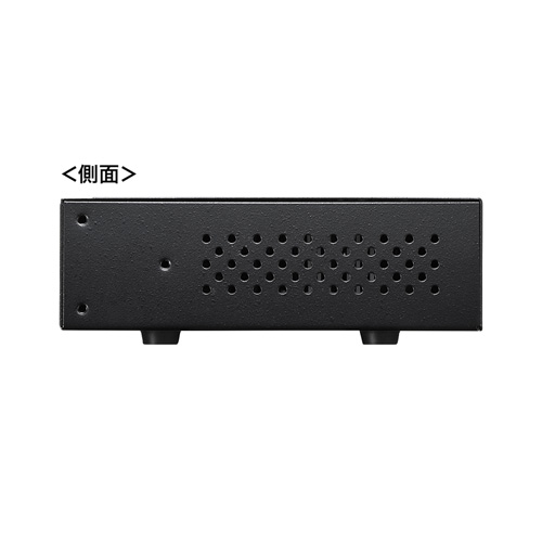 スイッチングハブ（最大16ポート・LAN・電源内蔵・Giga対応・ループ検知・金属筐体・業務用・家庭用・ブラック） LAN-GIGAH16L サンワサプライ