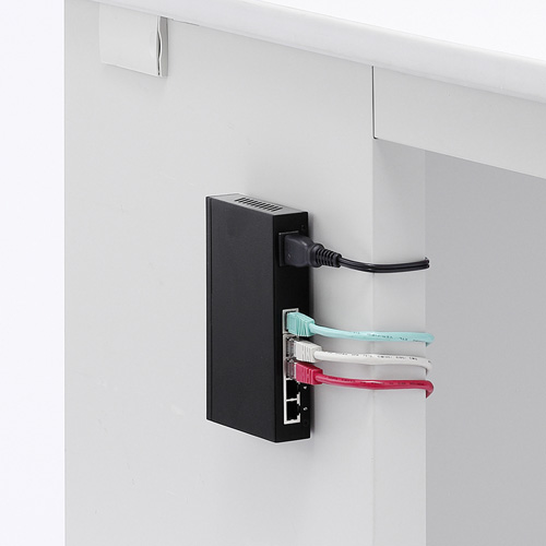 スイッチングハブ（Giga・電源内蔵・最大5ポート・LANハブ・ループ検知機能・金属筐体・小型） LAN-GIGAH5L サンワサプライ