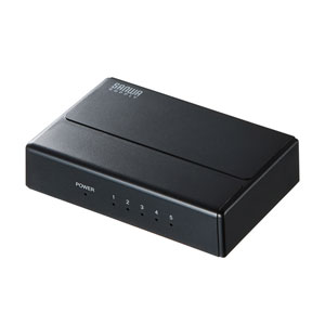 【訳あり 新品】スイッチングハブ(ギガビット・5ポート・マグネット付き） ※箱にキズ、汚れあり