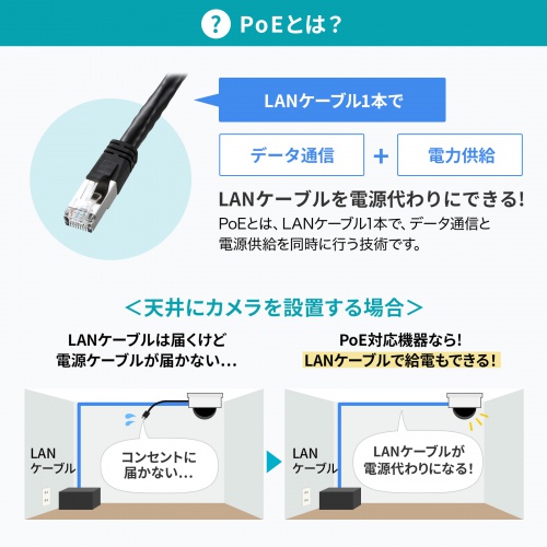 スイッチングハブ（PoE・ループ検知・レイヤー2・ギガビット対応