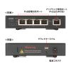 スイッチングハブ（PoE給電・ギガビット・メタル筐体・5ポート・PoE＋・IEEE・802.3af/at・ファンレス 静音・マグネット付き・全ポート合計60W）