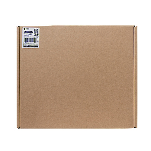 スイッチングハブ(ギガビット・8ポート・電源内蔵・金属筐体・最長180m・PoE給電) LAN-GIGAPOE81 サンワサプライ