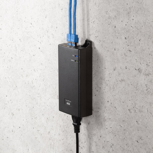 PoEインジェクター（75W・電源内蔵・ギガ転送・壁掛け・IPカメラ
