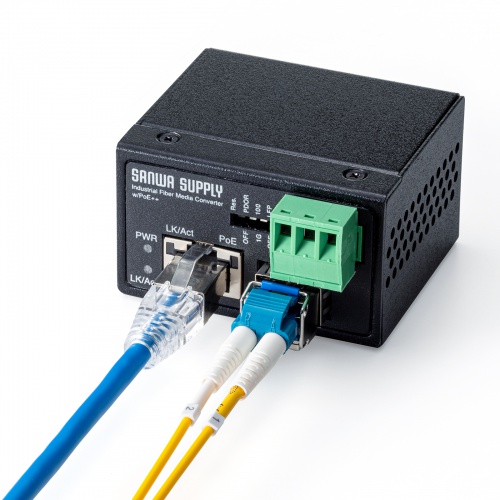 産業用光メディアコンバータ（Gigabit対応・PoE++・最大90W給電・SFP対応）