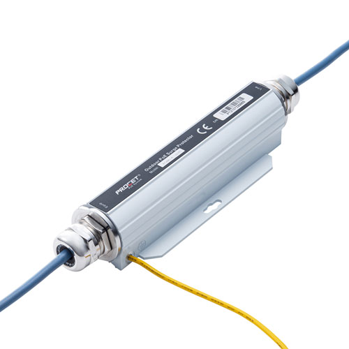 屋外用サージプロテクタ（10Giga、PoE対応）LAN-NF10GPOE