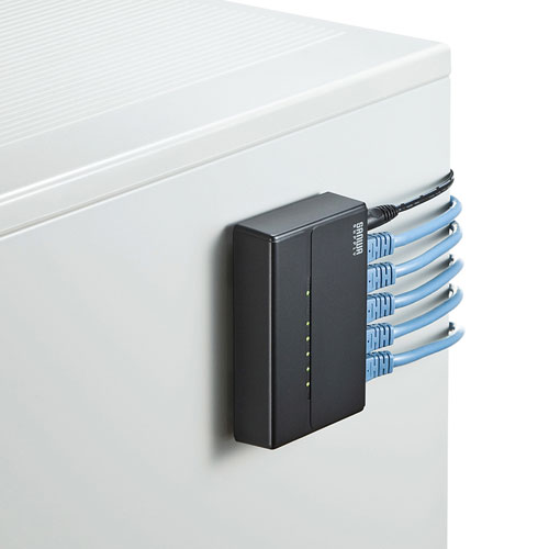 スイッチングハブ(5ポート・マグネット付き） LAN-SWHP501BK サンワサプライ