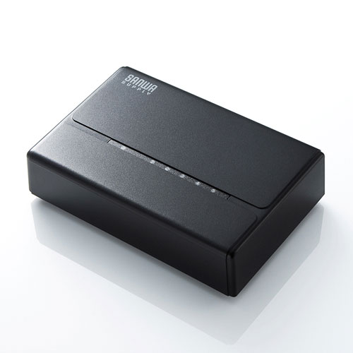 スイッチングハブ(5ポート・マグネット付き） LAN-SWHP501BK サンワサプライ