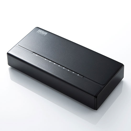 スイッチングハブ(8ポート・マグネット付き） LAN-SWHP801BK サンワサプライ