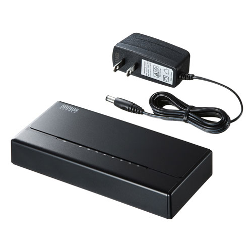 スイッチングハブ(8ポート・マグネット付き） LAN-SWHP801BK サンワサプライ