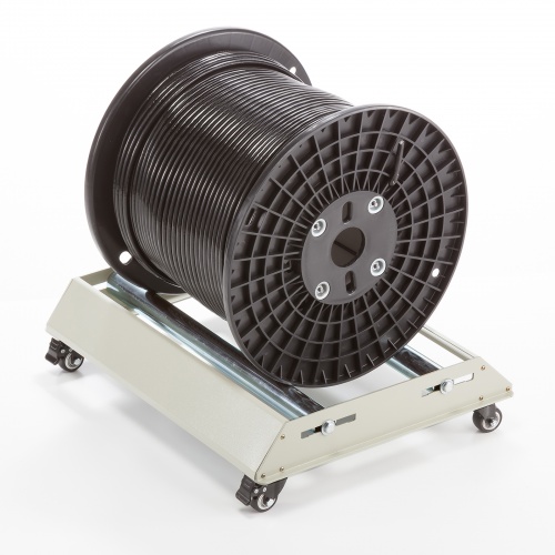 ケーブルドラムローラー 耐荷重150kg ドラム径100～600mm ドラム幅最大500mm対応 LAN-TL23