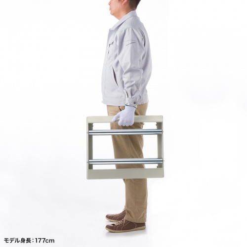 ケーブルドラムローラー 耐荷重150kg ドラム径100～600mm ドラム幅最大500mm対応 LAN-TL23