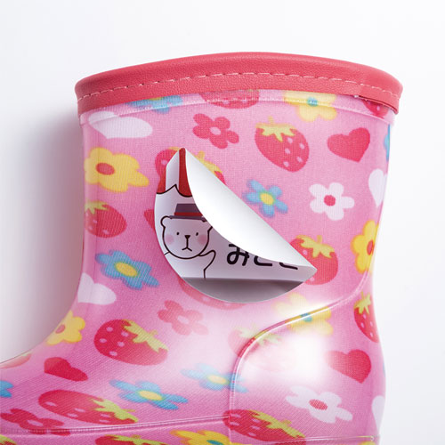 耐水ラベルシール(インクジェット・速乾・ホワイトフィルム・貼ってはがせる・再剥離・A4・5枚)