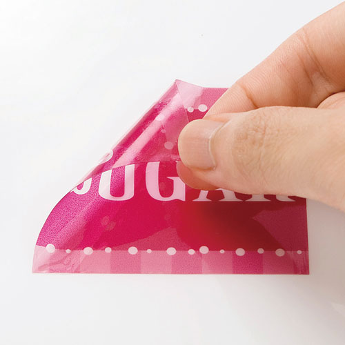 水に強くて使いやすく後から、はがせる耐水透明フィルムラベル(A4・4枚) LB-EJF07 サンワサプライ