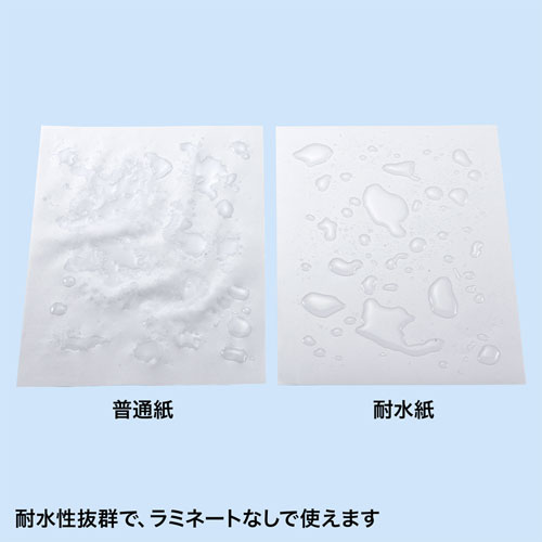 カラーレーザー用耐水紙（A3・半光沢・標準厚0.12mm・30枚）