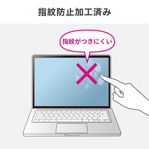 液晶保護フィルム（Apple MacBook Neo用・13インチ・指紋防止・光沢・キズ防止・高透過）