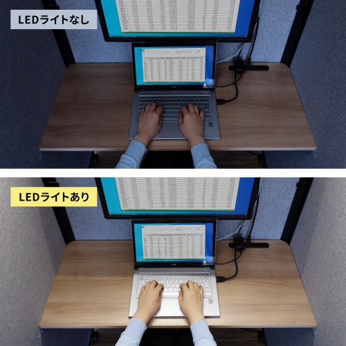 人感センサーライト（LEDバーライト・60cm） LED-BA6ACW サンワサプライ