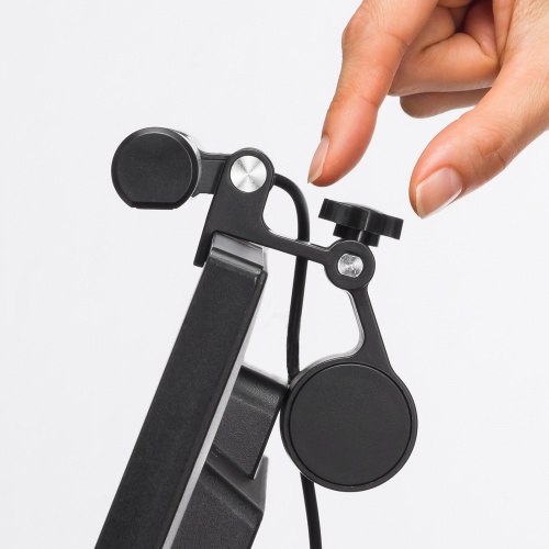 液晶モニター用LEDライト（クリップ式LEDライト・40cm・色温度5段階・明るさ無段階・USB給電・オンライン会議・ブラック）LED-CLP3UBK