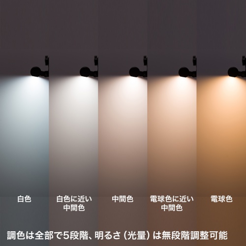 液晶モニター用LEDライト（クリップ式LEDライト・40cm・色温度5段階・明るさ無段階・USB給電・オンライン会議・ブラック）LED-CLP3UBK