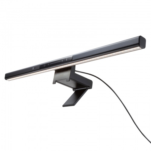 デスクライト（USBライト・モニターライト・バーライト・センサー搭載・最大190ルーメン・色温度調整・明るさ無段階・幅45cm・ブラック）