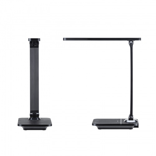 デスクライト（LEDデスクライト・コードレス・充電式・調光・1200ルクス・USBポート搭載・おすすめ・おしゃれ・目に優しい・ブラック） LED-DESK1BK サンワサプライ