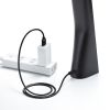 LEDデスクライト（充電式・コードレス・USB Type-C・折りたたみ・コンパクト・無段階調光・3段階調色・目に優しい・卓上ライト・角度調節・読書灯・学習机・テレワーク・ベッドサイド・ブラック）