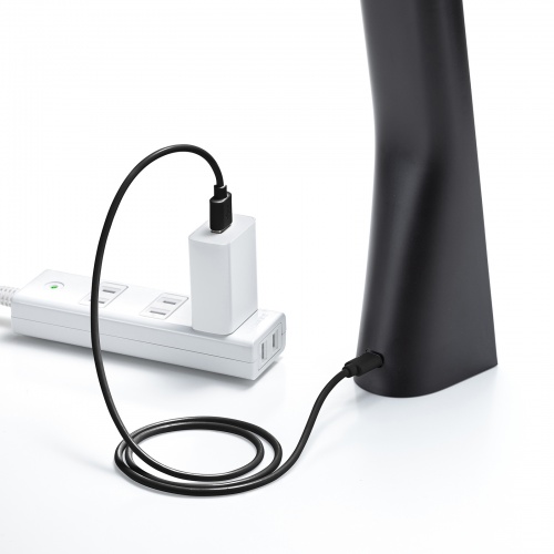 LEDデスクライト（充電式・コードレス・USB Type-C・折りたたみ・コンパクト・無段階調光・3段階調色・目に優しい・卓上ライト・角度調節・読書灯・学習机・テレワーク・ベッドサイド・ブラック）