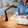 LEDデスクライト（充電式・コードレス・USB Type-C・折りたたみ・コンパクト・無段階調光・3段階調色・目に優しい・卓上ライト・角度調節・読書灯・学習机・テレワーク・ベッドサイド・ブラック）