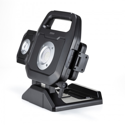 作業灯（LED投光器・ワークライト・充電式・3000ルーメン・高輝度・マグネット・フック対応・折りたたみ・工場・現場・防災）