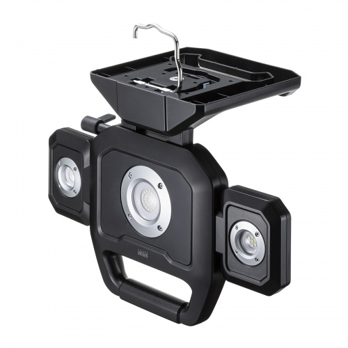 作業灯（LED投光器・ワークライト・充電式・3000ルーメン・高輝度・マグネット・フック対応・折りたたみ・工場・現場・防災）