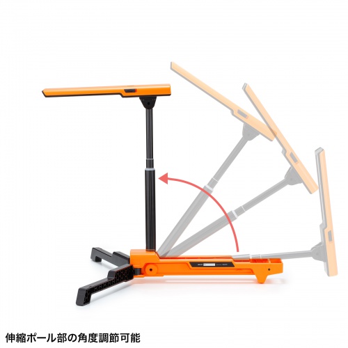 作業灯（LED・充電式・防水・折りたたみ・スタンド・1300ルーメン・高さ・角度調整）