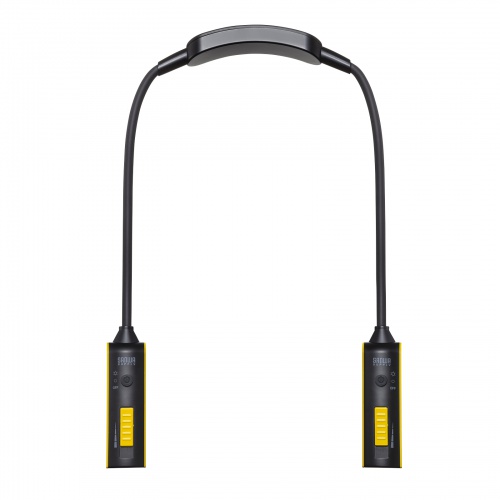 ネックライト（首掛け式LED・USB充電式・作業用・防水規格IP44・最大120ルーメン・フレキシブルアーム）