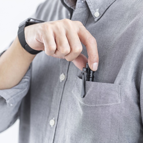 LEDペン型ライト（充電式・USBType-C充電・乾電池対応・照射切替可能・ショートタイプ）