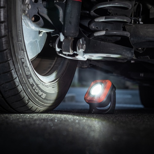 LEDライト（充電式・作業灯・マグネット・スタンド設置・防水IPX6・1300ルーメン・無段階調光・角度調整可能）