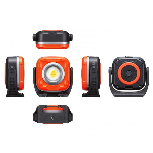 LEDライト（充電式・作業灯・マグネット・スタンド設置・防水IPX6・1300ルーメン・無段階調光・角度調整可能）