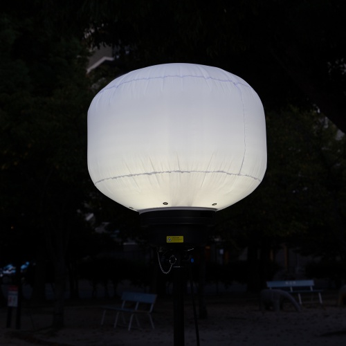 LEDバルーンライト（消費電力240W・38400lm・高さ調整可能・屋外対応・工事現場・カバー2種類・ケーブル長5m）