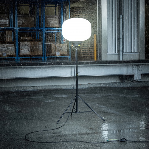 LEDバルーンライト（消費電力240W・38400lm・高さ調整可能・屋外対応・工事現場・カバー2種類・ケーブル長5m）