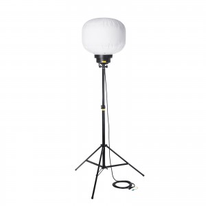 LEDバルーンライト（消費電力240W・38400lm・高さ調整可能・屋外対応・工事現場・カバー2種類・ケーブル長5m）