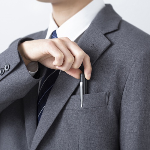 レーザーポインター（グリーンレーザー・ペン型・1ボタン・電池式・クリップ付き・PSC認証・クラス2） LP-G350N サンワサプライ