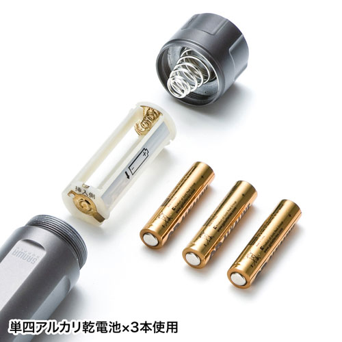 レーザーポインター(グリーンレーザー・防塵・防滴・電池・LED・物流・工事現場・高輝度) LP-GL1012LED サンワサプライ