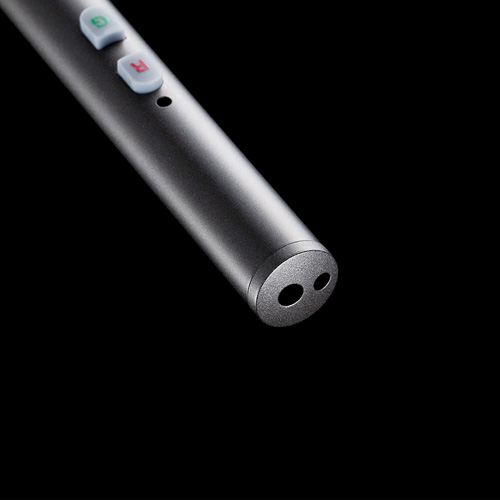 レーザーポインター（レッドレーザー・グリーンレーザー・2色・クリップ付き・アルミ） LP-GR1010GM サンワサプライ