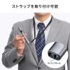 レーザーポインター（赤・USB充電式 PSC認証・レッドレーザー・Type-C・ストラップホール・スリム・グレー）