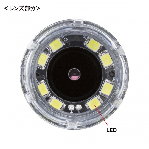 USB顕微鏡（フルHD対応・200万画素・最大300倍・高輝度LEDライト・USB A・micro USB・Type-C接続・マイクロスコープ・スタンド付き） LPE-08BK サンワサプライ