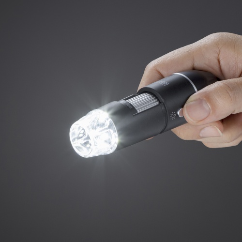 USB顕微鏡（フルHD対応・200万画素・最大300倍・高輝度LEDライト・USB A・micro USB・Type-C接続・マイクロスコープ・スタンド付き） LPE-08BK サンワサプライ