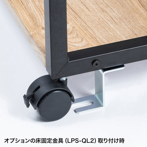 【アウトレット･訳あり・セール】プリンター台（ラック・ワゴン・キャスター・レーザー・インクジェットプリンター・収納・棚・3段・木目調・おしゃれ） LPS-117LM サンワサプライ